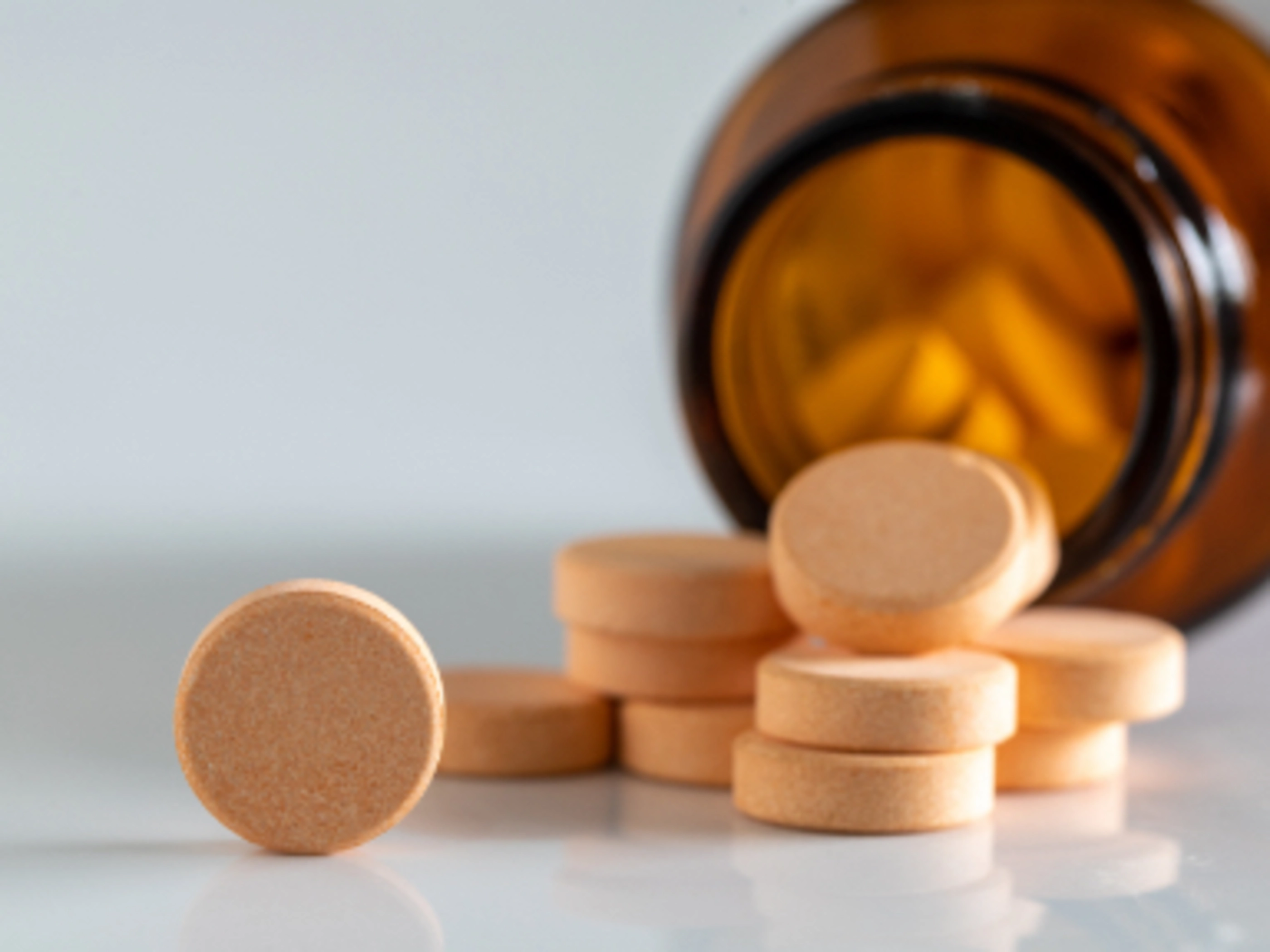 A bottle of vitamins